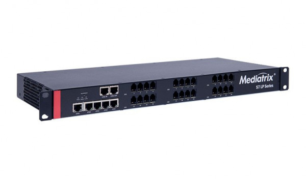 S7 LP-24 | 24x Analog VoIP-Gateway mit RJ11-Buchsen im 19''-Format